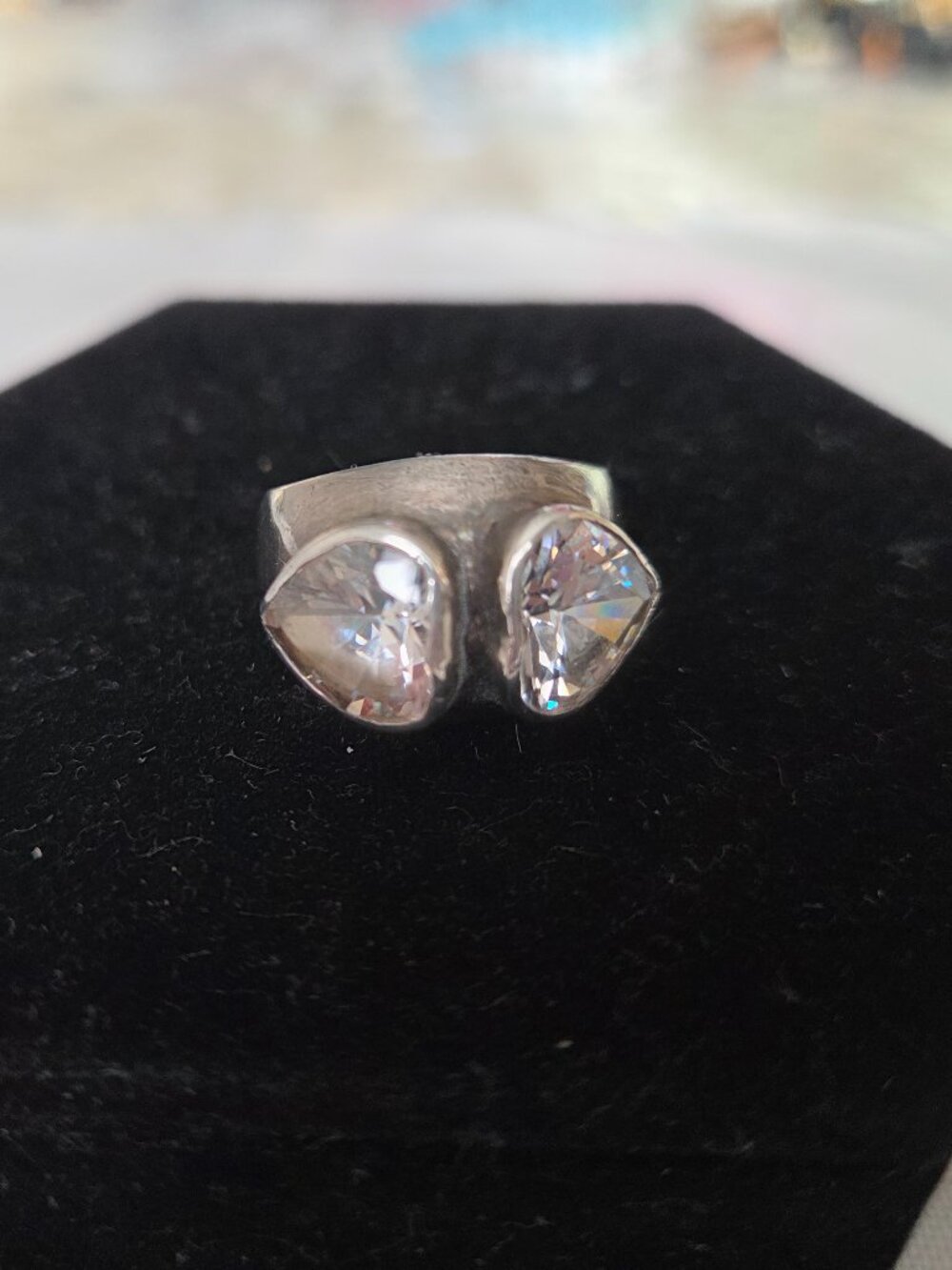 Sterling Silver Heart CZ Ring